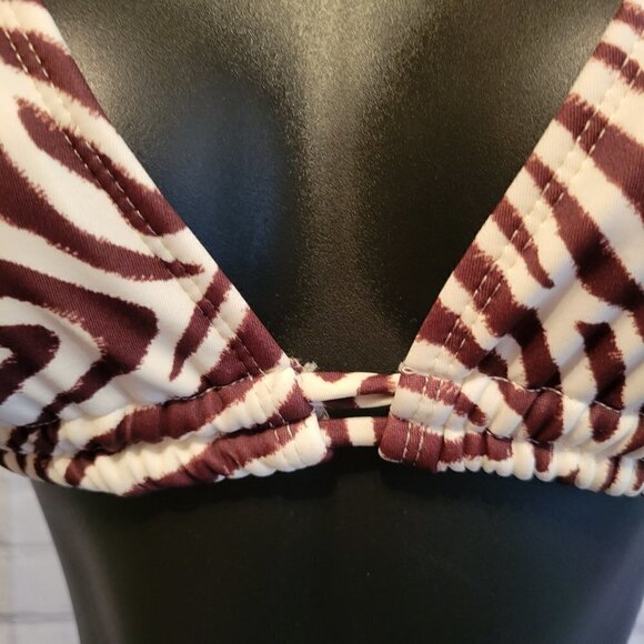 Sundazed Layla Zebra-Print Strappy-Back Bikini Top - Picture 2 of 5